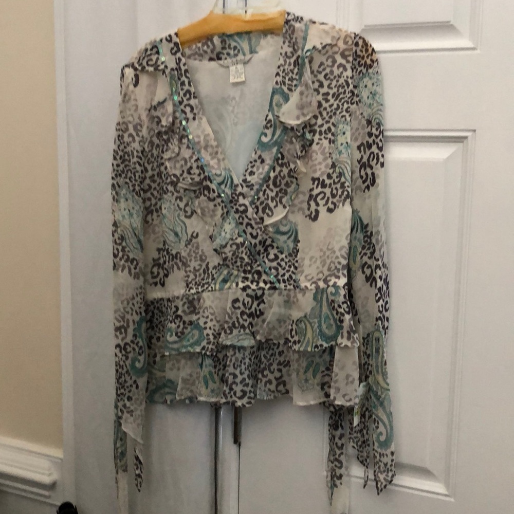 Ladies Blouse size Xl and silk pants size 14